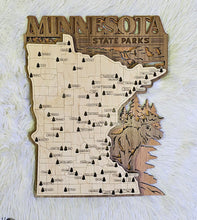 Load image into Gallery viewer, Minnesota State Park Map - Moose