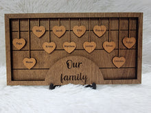 Load image into Gallery viewer, Personalized Heart Family Frame