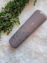 Load image into Gallery viewer, Tumbler Gift Set - 20oz Skinny Purple Leopard Tumbler