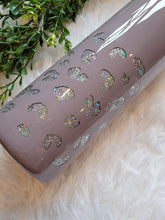 Load image into Gallery viewer, Tumbler Gift Set - 20oz Skinny Purple Leopard Tumbler