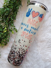 Load image into Gallery viewer, Tumbler Gift Set - 30oz Hate Never Made a Nation Great Skinny Tumbler