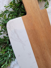 Load image into Gallery viewer, Marble and Acacia Wood Serving Board