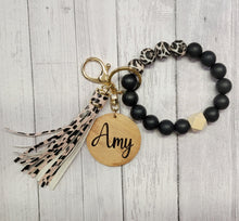 Load image into Gallery viewer, Personalized Silicone Wristlet Keychain