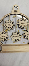 Load image into Gallery viewer, Family Snowflake Ornament