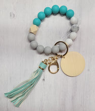 Load image into Gallery viewer, Personalized Silicone Wristlet Keychain