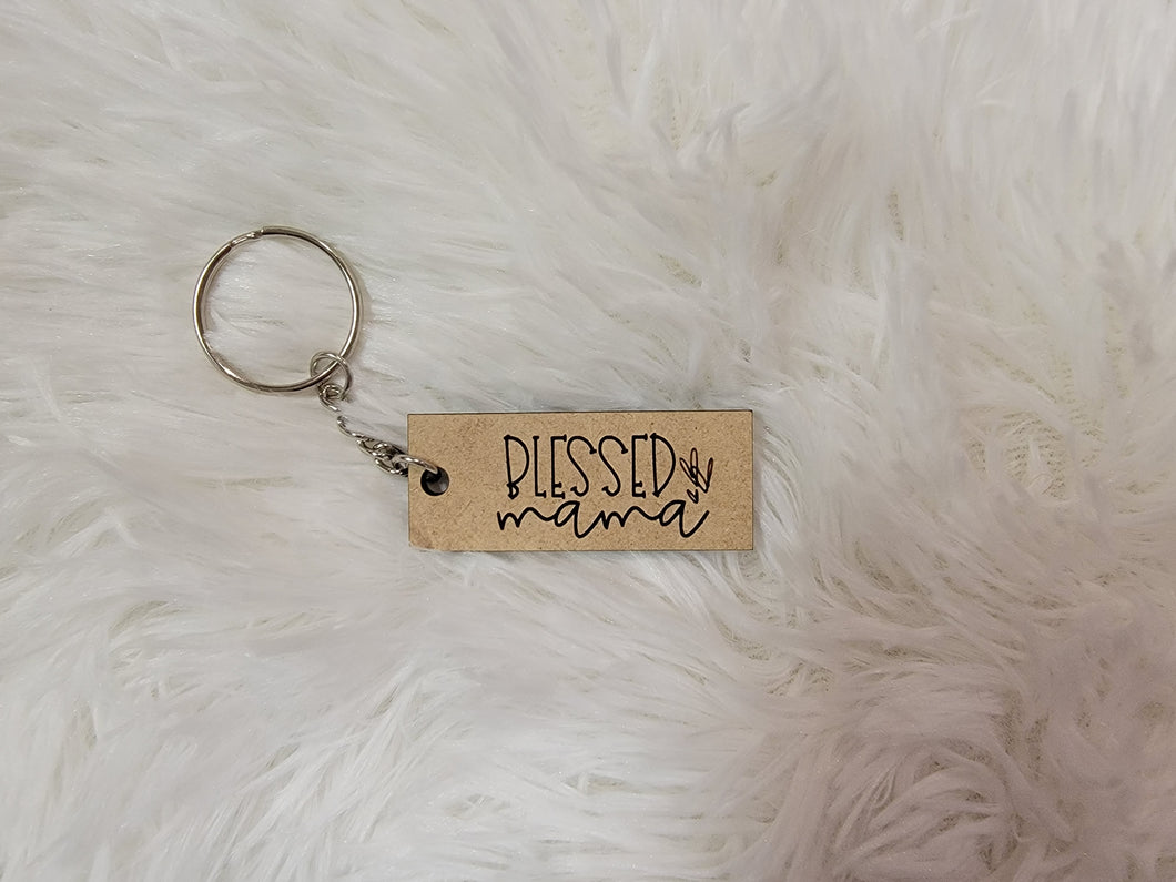 Blessed Mama Keychain