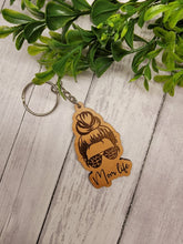 Load image into Gallery viewer, Mom Life Messy Bun Keychain
