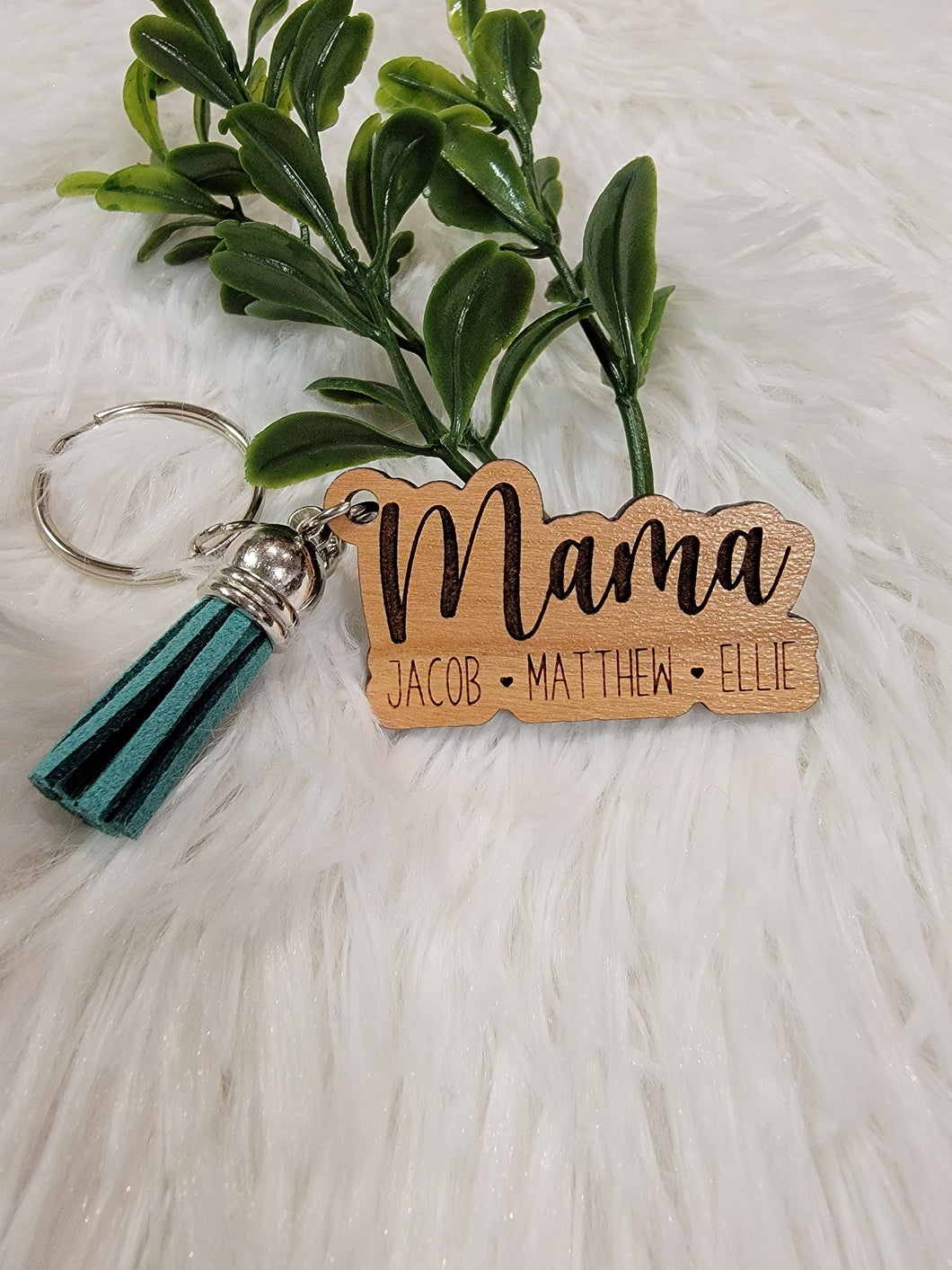 Personalized Mama Keychain