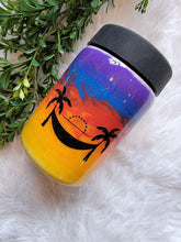 Load image into Gallery viewer, Tumbler Gift Set - 12oz Sunsets &amp; Palm Trees Can Cooler
