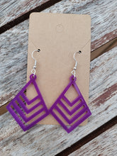 Load image into Gallery viewer, Purple Diamond Earrings
