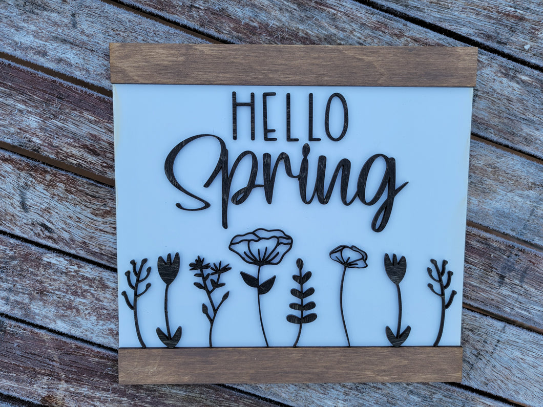 Hello Spring Sign