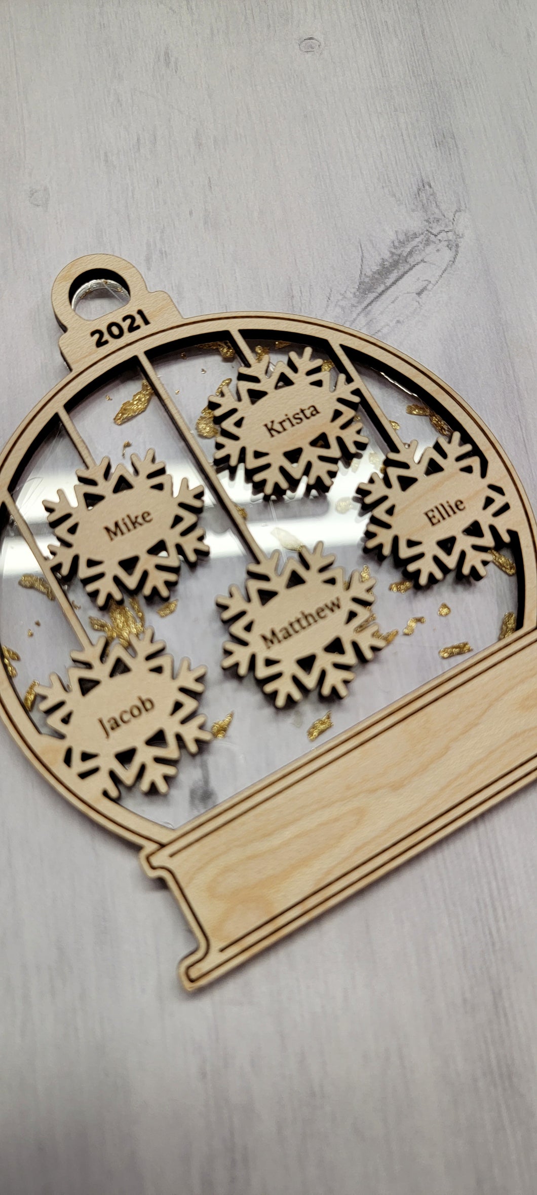 Family Snowflake Ornament