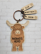 Load image into Gallery viewer, Highland Cow Keychain
