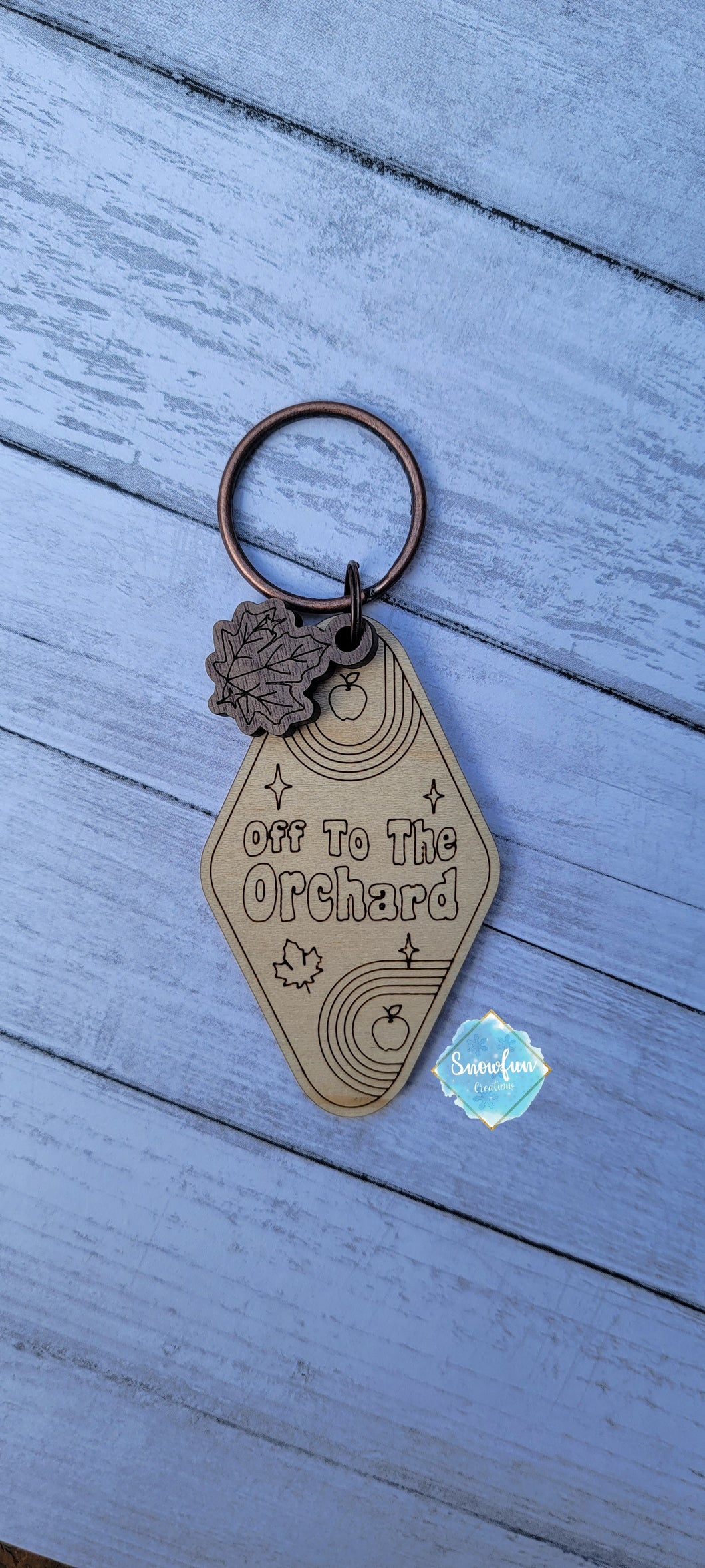 Off to the Orchard Keychain